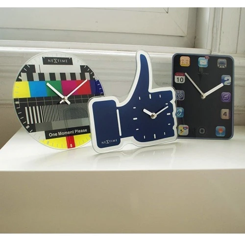 Настінний годинник NeXtime Thumbs Up! сині 23х20 см (3072BL-SD-30) фото 4