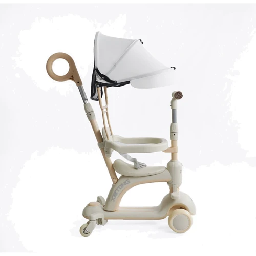 Самокат 5в1 Skyper 125х35 мм білий (BG-60215): Кількість коліс 3