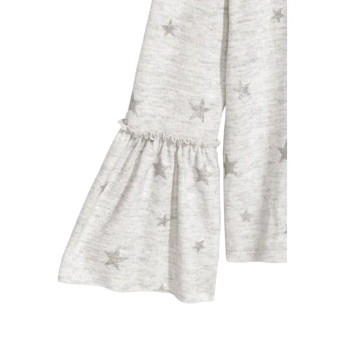 Лонгслів H & M 1112-5507446 170 см сірий: Тип Лонгсліви