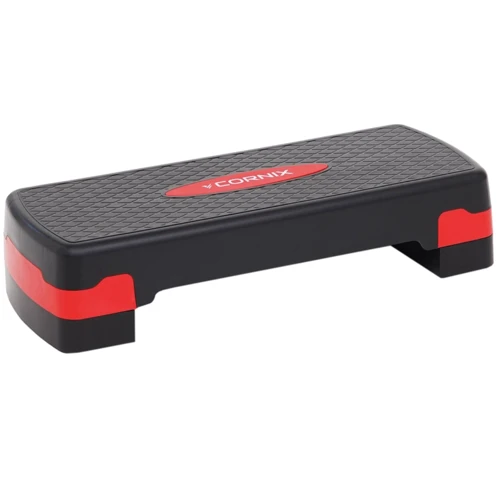 Степ та балансувальна платформа Cornix 2-ступінчаста 68 х 28 х 10-15 см XR-0190 Black/Red