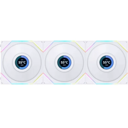Кулер Lian Li Uni Fan TL LCD Reverse 120 3 in 1 White (G99.12RTLLCD3W.00)