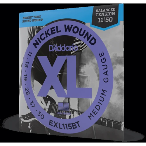 Струна для гитар Струны D'ADDARIO EXL115BT XL NICKEL WOUND BALANCED TENSION, MEDIUM (11-50): Тип Комплект струн