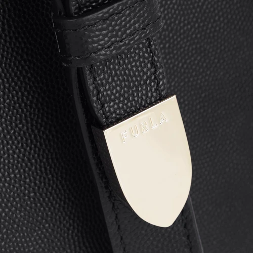 Женская сумка кросс боди Furla Block Mini Crossbody черная (BZY7FBK): Фактура Матовая, Зернистая