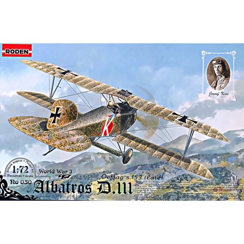 Модель Roden Истребитель Albatros D.III Oeffag s.153 (поздний выпуск) (RN030)