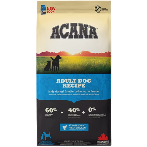 Сухой корм ACANA Adult Dog Recipe для собак всех пород со вкусом курицы 17 кг (a52517): Вес упаковки 17 кг