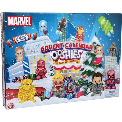 Набор игровых фигурок OOSHIES – Адвент-календарь Марвел (24 фигурки) (23296): Серия Marvel