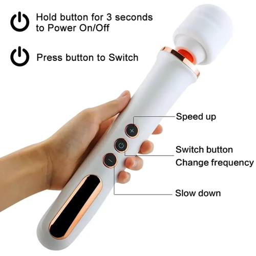 Вибромассажер BOSS of TOYS Boss Series - Massager Super Powerful USB White 10 Function (BS2200011)