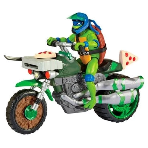Игровой набор TMNT Movie III Черепашки-Ниндзя Леонардо на мотоцикле (83431)