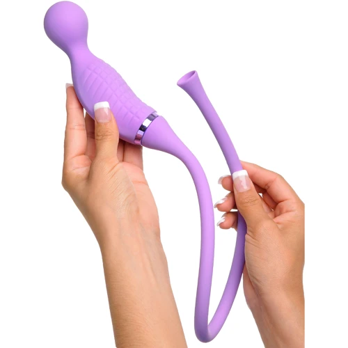 Вибратор с вакумной стимуляцией клитора Pipedream Ultimate Climax-Her , 12,5х3,5 см