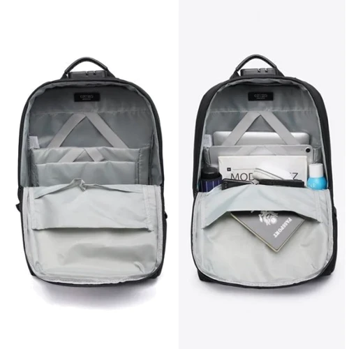 Сумка для ноутбука Ozuko 15.6" Anti Theft Backpack Black (9243): Тип сумки рюкзак