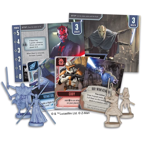 Настольная игра Z-Man Games Star Wars: The Clone Wars – A Pandemic System Game (Звездные войны: Войны клонов. Пандемия E): Вид стратегические