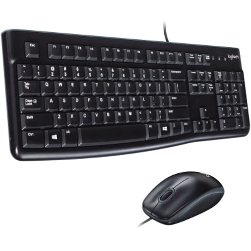 Комплект проводной Logitech MK120 USB UA Black (920-002563)