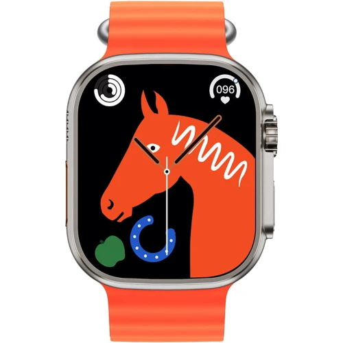 Смарт-годинник XO M8 Pro Ultra 49mm Orange (XO-M8Pro-OR): Дисплей 1.96" IPS (285x240) / Chemically Strengthened Glass