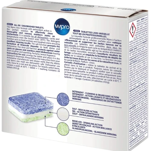 Таблетки для мытья посуды Cleaning products DW Tabs 24 washes 3в1 (C00508738 ) фото 8