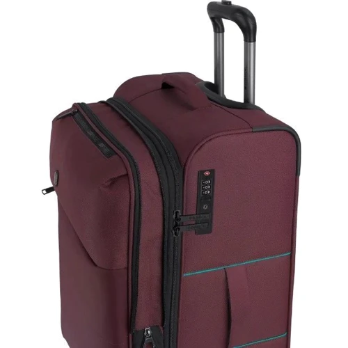 Чемодан Gabol Florida (M) Dark red бордовый (123146-037): Фактура Тканая, Матовая