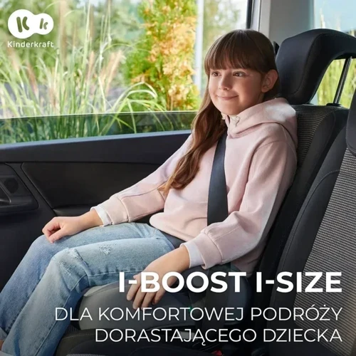 Автокресло бустер KinderKraft I-BOOST I-Size Pink (Hnrt_4815) фото 3