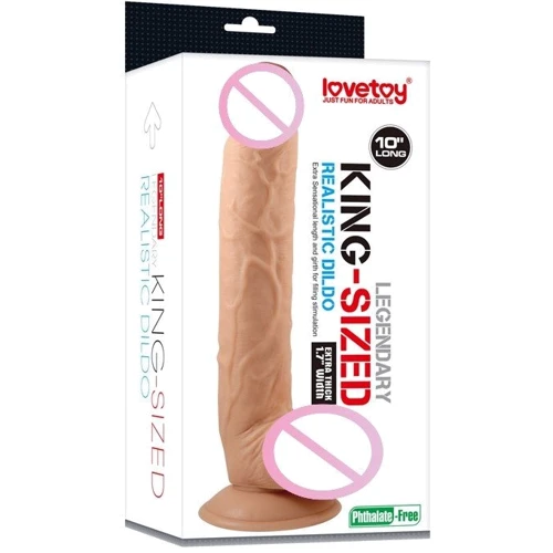 Фалоімітатор LoveToy King-Sized Realistic Dildo 10"