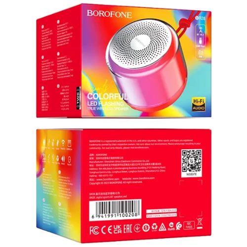 Акустика Borofone BR28 Red: Выходная мощность 5 Вт