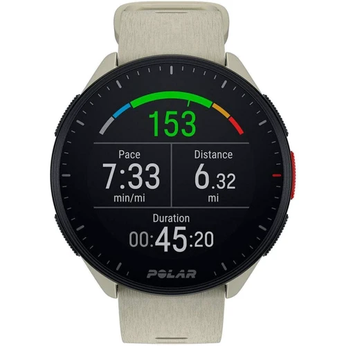 Смарт-часы Polar Pacer Cloud White S/L (900102175): Дисплей 1.2" (240x240)