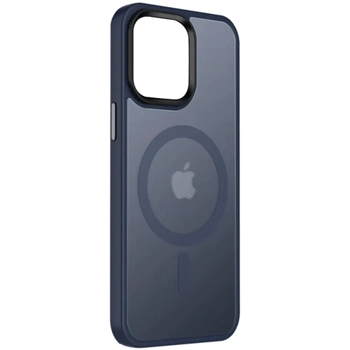 Чохол для iPhone Mobile Case TPU+PC Metal Buttons with MagSafe Colorful Blue для iPhone 14