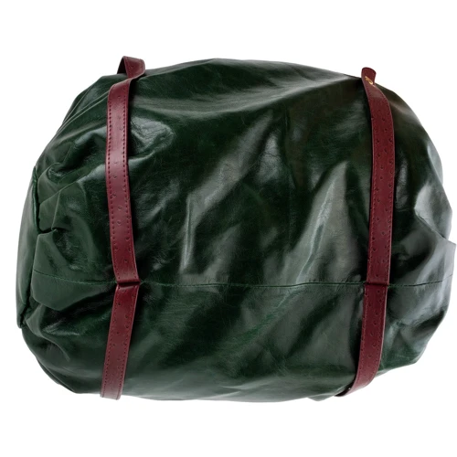 Женская сумка бочонок Laskara зеленая (LK-10251-green): Фактура Гладкая, Матовая