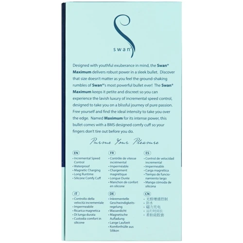 Вибропуля Swan Maximum + Comfy Cuff Blue