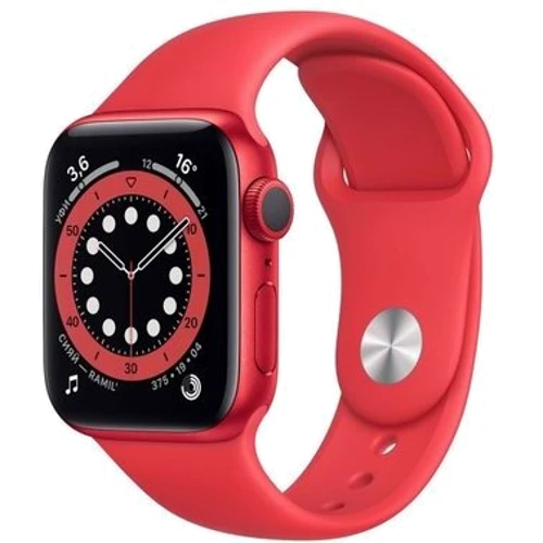 Apple Watch Series 6 40mm GPS Red Aluminum Case with RED Sport Band Apple (M00A3) Approved Витринный образец