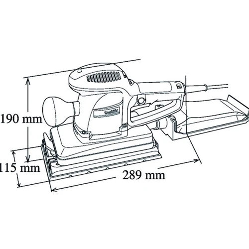 Шлифмашина вибро Makita BO4901: Питание от сети