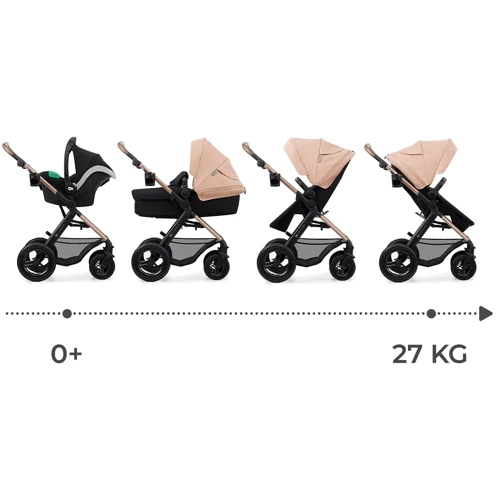 Универсальная коляска 3 в 1 Kinderkraft Moov 2 Air Sand Beige (KSMOOV02BEG0000) фото 13