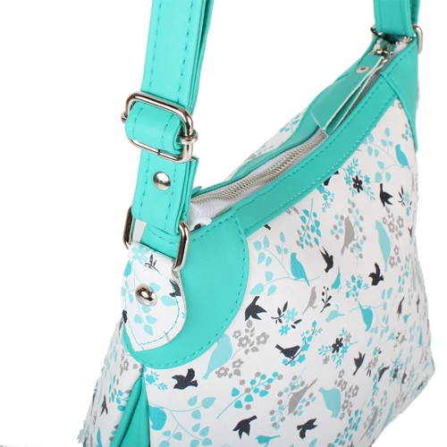 Женская сумка через плечо Laskara бирюзовая (LK-20286-turquoise): Тип Сумки