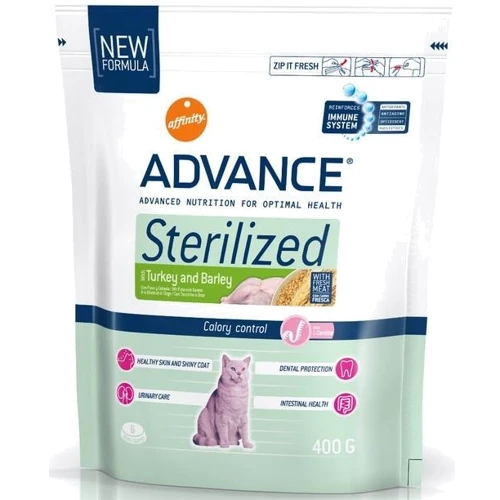 Корм для кошек Advance Cat Sterilized c индейкой и ячменем 0.4 кг