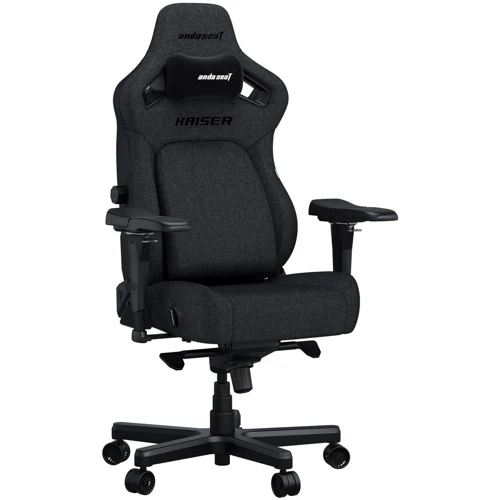 Кресло игровое Anda Seat Kaiser 4 Dark Grey Fabric Size XL (AD12YDDC-XLL-20-GB-CF) фото 2