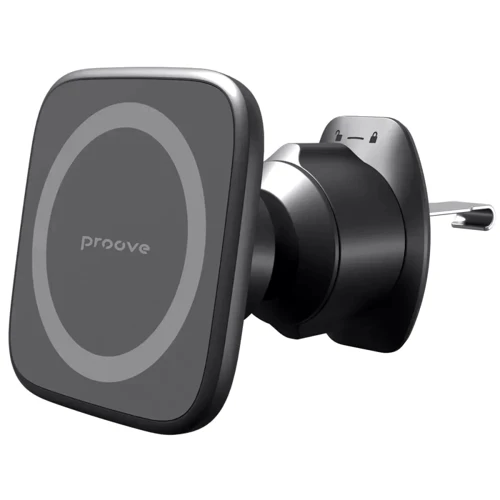 Держатель Proove Car Holder Air Vent Magnetic Ring Black (CHMA00000001) for iPhone 16 I 15 I 14 I 13 I 12 series