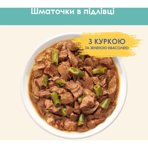 Влажный корм Cat Chow Hairball для взрослых котов для выведения шерсти с курицей и зеленой фасолью 5x85 г (7613287459565): Класс Премиум