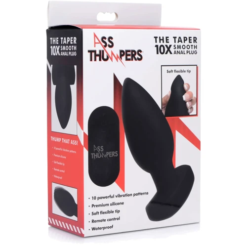 Анальная вибропробка Ass Thumpers Smooth Vibrating Anal Plug