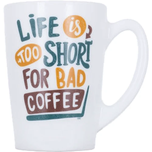 Чашка Luminarc New Morning Life Is Short 320 мл (P8838)
