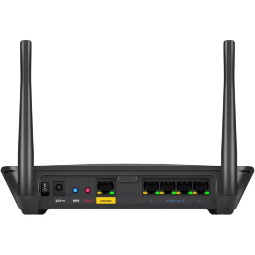 Маршрутизатор Wi-Fi Linksys MAX-STREAM Mesh WiFi 5 Router (MR6350): Количество LAN портов 4