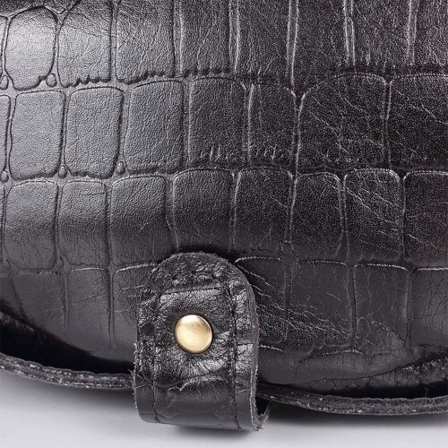 Женская сумка через плечо Laskara черная (LK-DM232-black-croco): Пол Женский