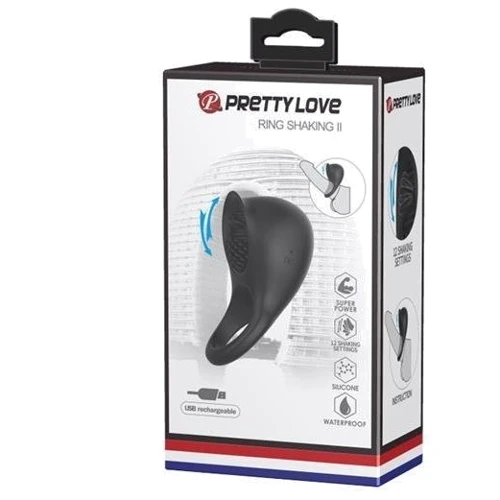 Эрекционное кольцо Pretty Love Ring Shacking II Black