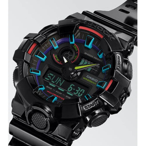 Наручний годинник Casio GA-700RGB-1AER: Стиль спортивний