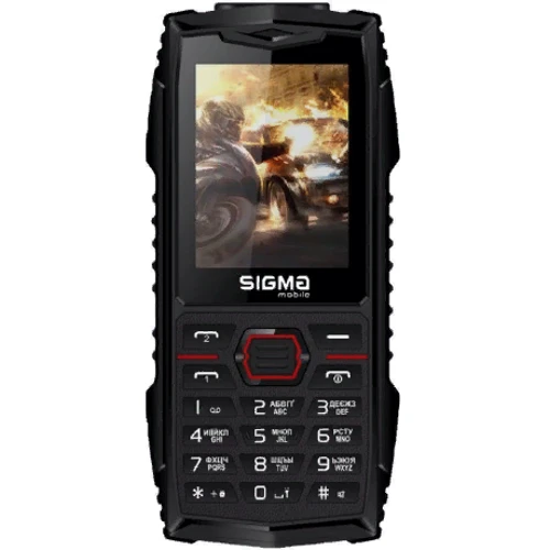 Мобільний телефон Sigma mobile X-treme AZ68 Black-Red (UA UCRF)