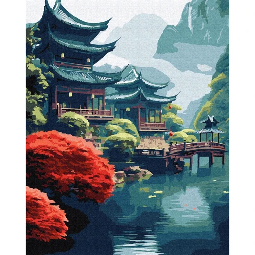 Картина по номерам Идейка Утро в горах ©art_selena_ru 40х50 см (KHO6347)