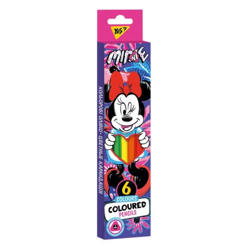 Олівці кольорові YES 6 кольорів Minnie Mouse (290650)