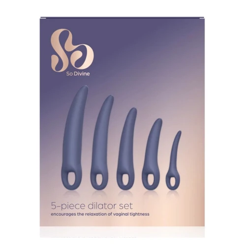 Набор из 5-ти вагинальных силиконовых расширителей So Divine Menopause Dilatоr set