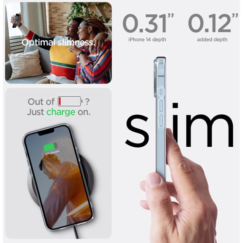 Чехол для iPhone Spigen Crystal Hybrid Crystal Clear (ACS04653) for iPhone 14 Plus фото 13