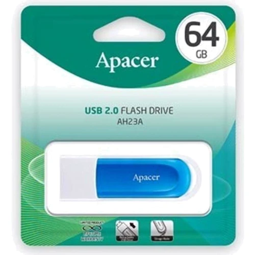 USB-флешка Apacer AH23A 64GB USB 2.0 White (AP64GAH23AW-1) фото 5