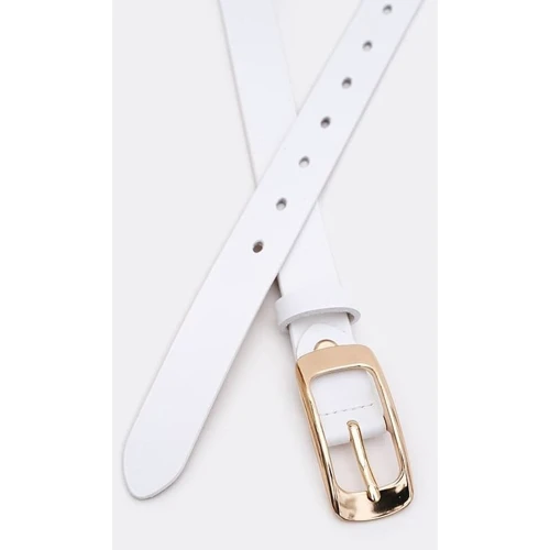 Женский ремень Borsa Leather белый (CV1ZK-015-goldwhite): Пол Женский