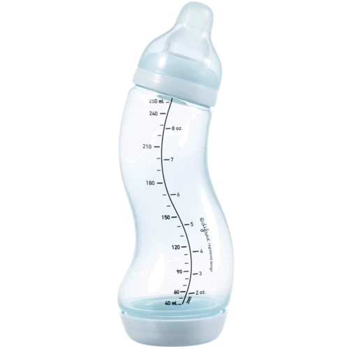 Антиколиковая бутылочка для кормления Difrax S-bottle Natural с силиконовой соской 250 мл Ice (706 Ice)