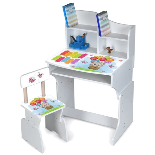 Дитяча парта зі стільцем Bambi Котик, таблиця множення (M 904-3): Вік дитини від 5-ти років