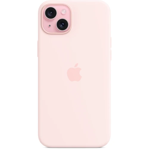 Чохол для iPhone Apple iPhone 15 Plus Silicone Case with MagSafe - Light Pink (MT143ZM/A): Матеріали Силикон